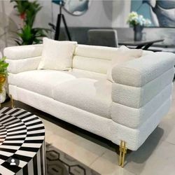 Set De Sala , Living Room Minimalist , Beige , Boucle. Ask For Prices ‼️