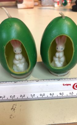 Easter bunny candles