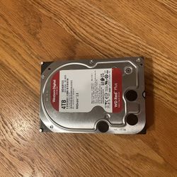 WD Red 4TB HDD Hard Drive For Gaming PC Parts For Sale 