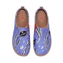 UIN Women's Canvas Slip-On Ladies Travel Shoes (Tulips Dream Toledo,no box 133)