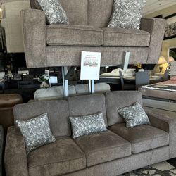 Sofa And Loveseat Comes In Different Colors Dark Gray, Beige 
