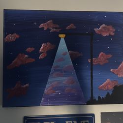 Spotlight in the Night Sky