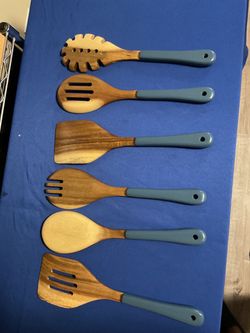 Acacia Wood 6pc utensils