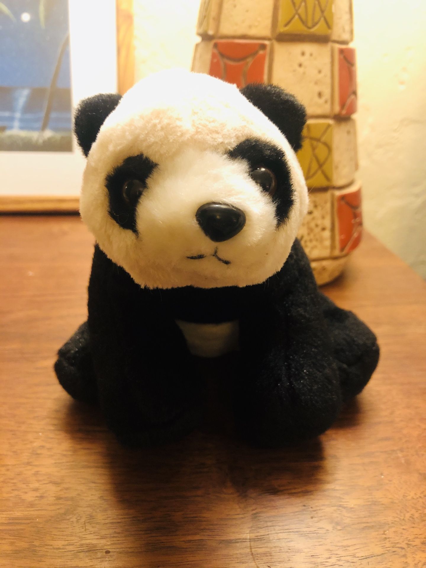 Brand new judgemental panda plushie doll