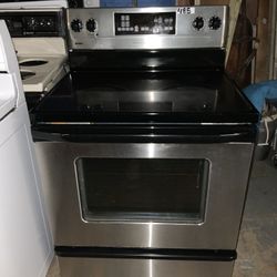 Stainless Steel Kenmore Glasstop Stove 