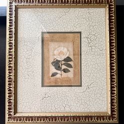 Framed floral wall art
