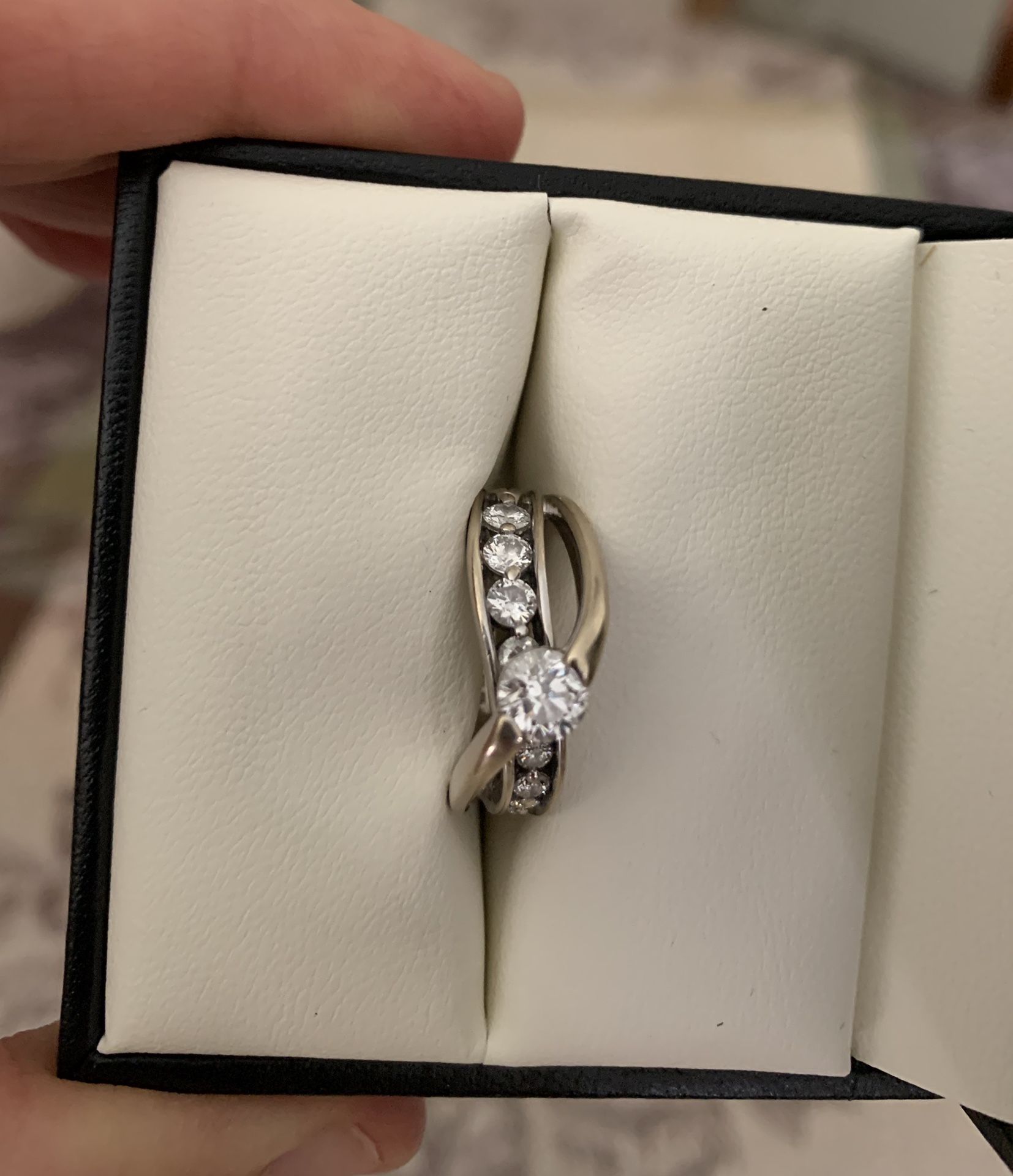 14k C-1/2 carat unique wedding “unity” Ring. Just took it in to get inspected. Size is 5