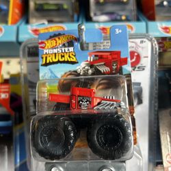 Hot Wheels Monster Trucks Bone Shaker Mini Red Truck