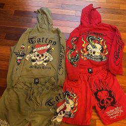 Ed Hardy Shorts Hoodie Full Sets 
