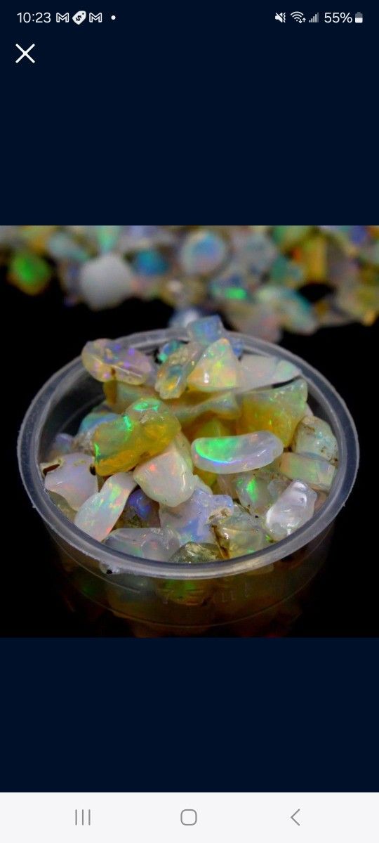 40ct Ethiopian Fire Opal Loose Gemstone Rough Gemstone 