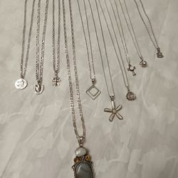 925 Silver Necklace LOT 