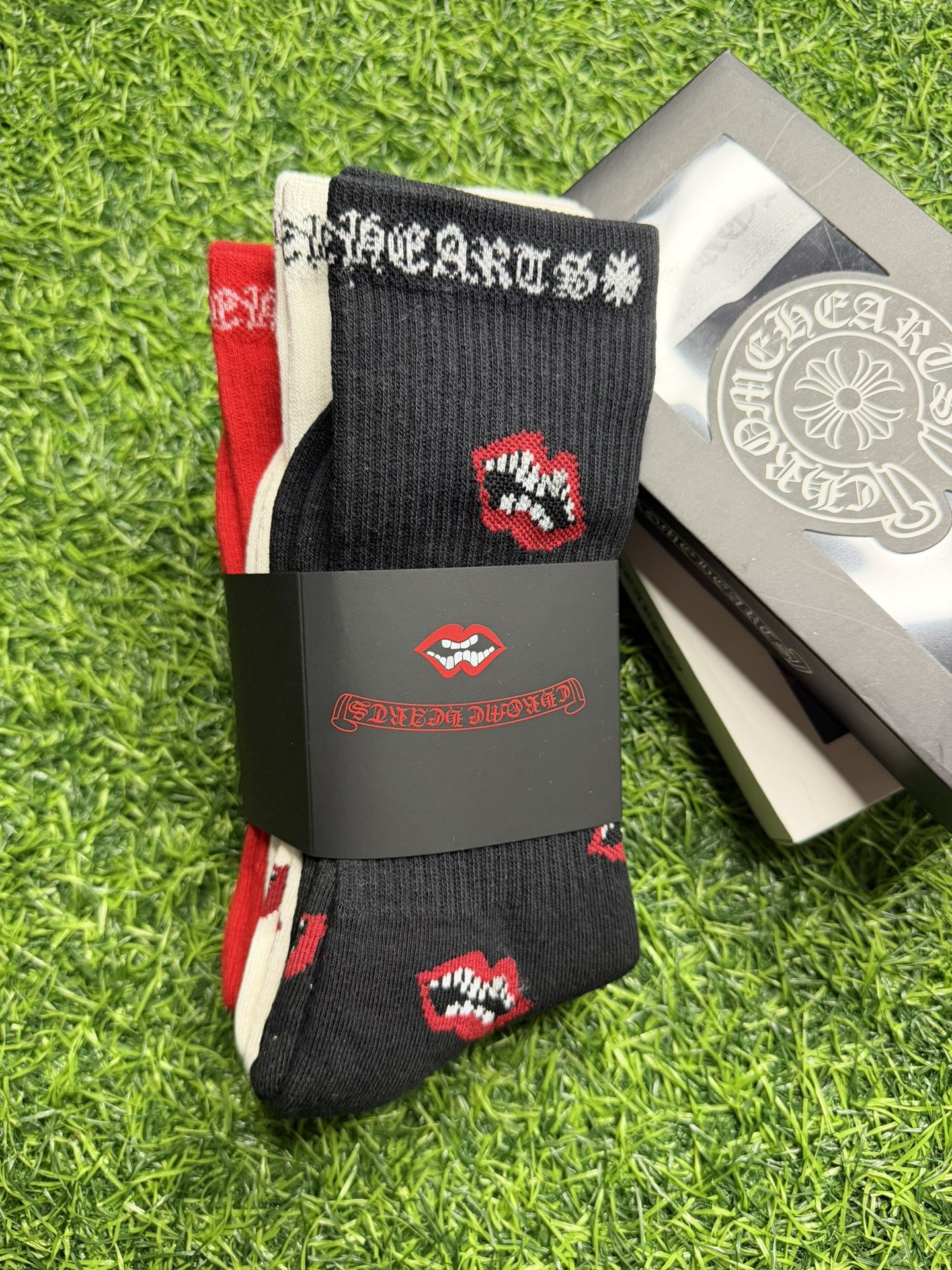 Chrome Hearts Chomper Socks (3-Pack)