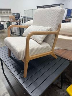 VINGLI Set of 1 decorative chair, modern mid-century, upholstered fabric living room chair, chairs c