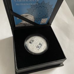 (2) 1 oz silver Native America The Beautiful proof coins - Box & COA