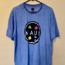 MAUI AND SONS COOKIE LOGO T-SHIRT IN DUST BLUE