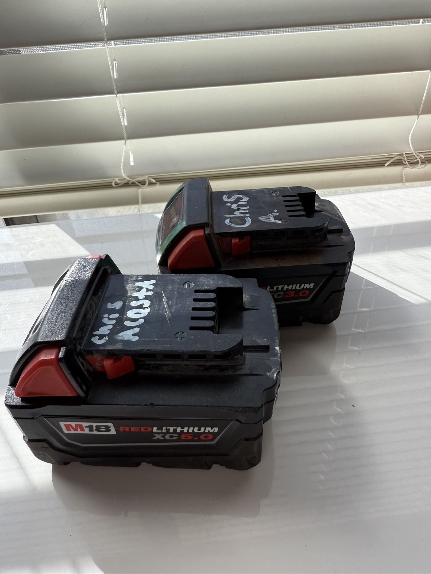 M18 5.0 And 3.0 Battery’s