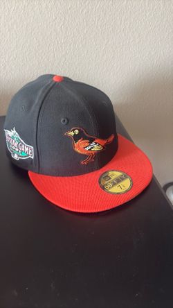 Baltimore Orioles black/orange 7 1/8 fitted baseball hat