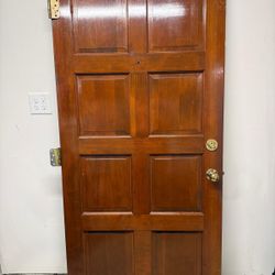 Solid Wood 8-Panel Interior Door – Stained Finish – Excellent Quality