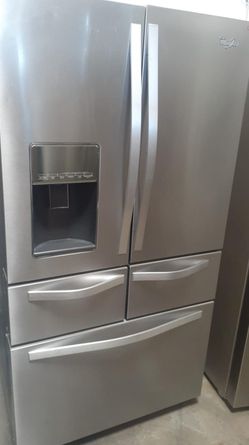 Whirlpool French Door Silver Refrigerator Fridge
