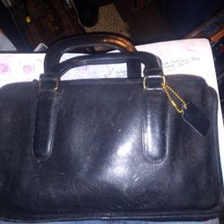 Coach Leather Slim Satchel Bag
