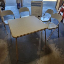 Folding table & 4 chairs