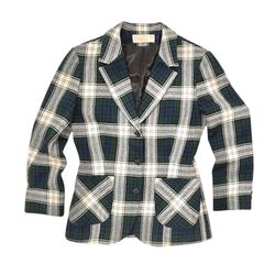 Vintage  Women’s Pendleton Plaid 100% Wool Blazer S