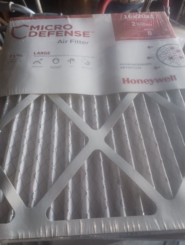 Honeywell Micro Defense Large Air Filter 16x20x1 To Per Pack