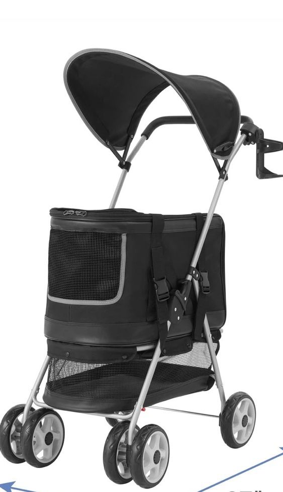 Brand new Frisco dog & cat stroller with detachable carrier