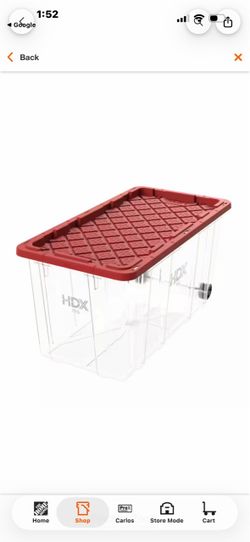 77 Gal Tough Tote with back wheels