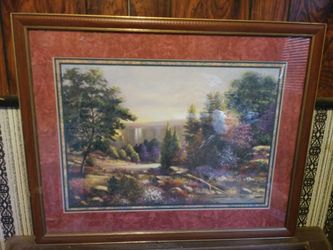Framed painting print