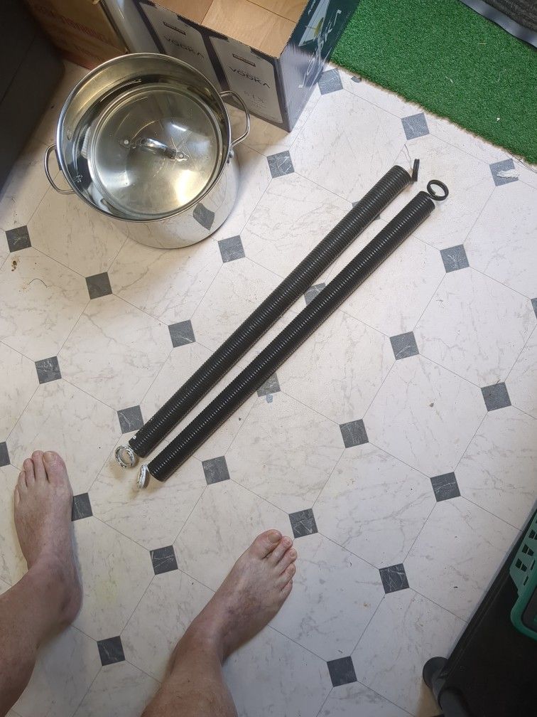 White Garage Door Springs Never Used