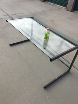 Glass desk