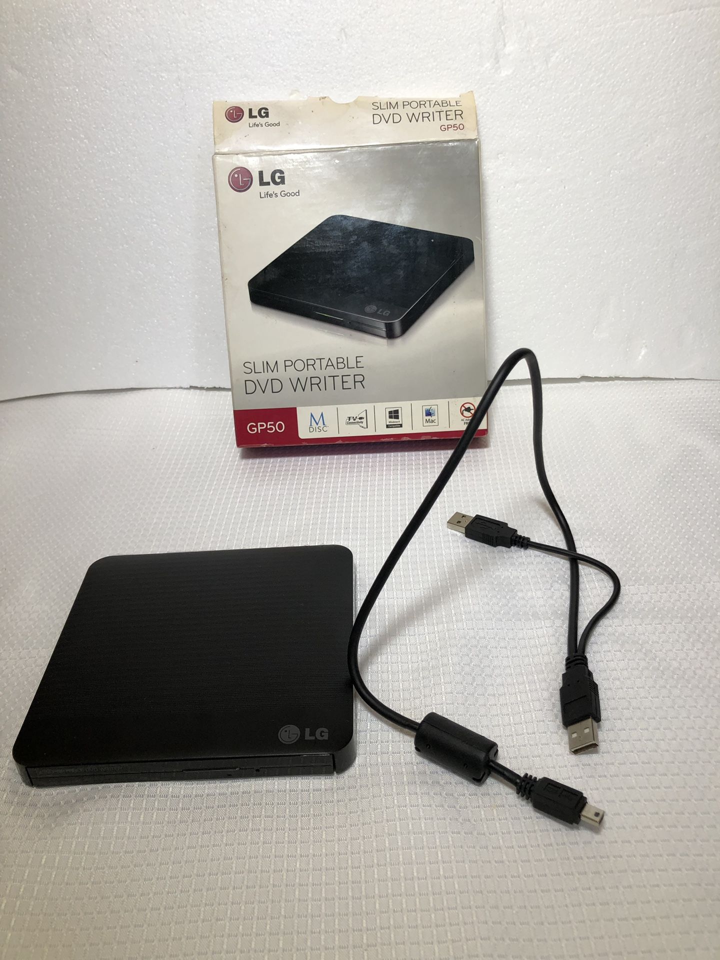 LG Slim Portable DVD±RW USB Writer / Burner GP50NB40 USB Cable