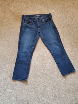 American Eagle Artist Crop Stretch Jeans (size 12)