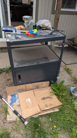AV Cabinet - great for storage.