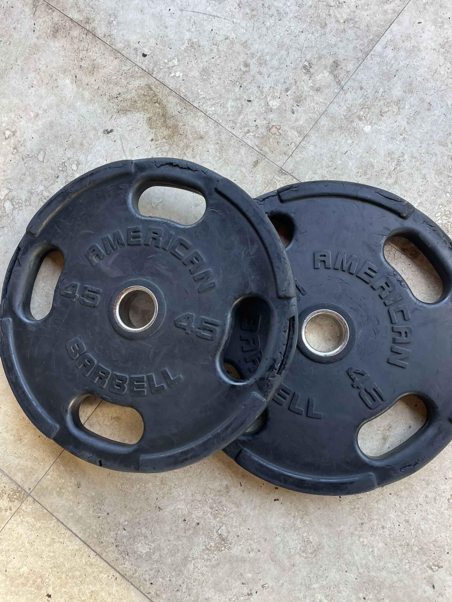 Weights Plates 45 Pounds Ruben Coated