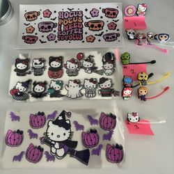 UVDTF Halloween Wraps. Straw Toppers.  Straw Charms