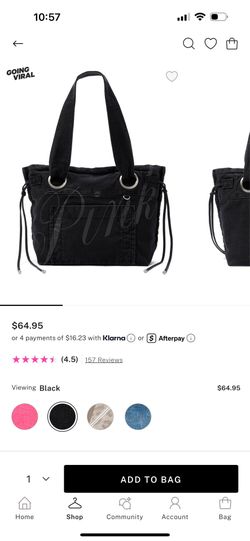 Victoria’s Secret pink tote bag