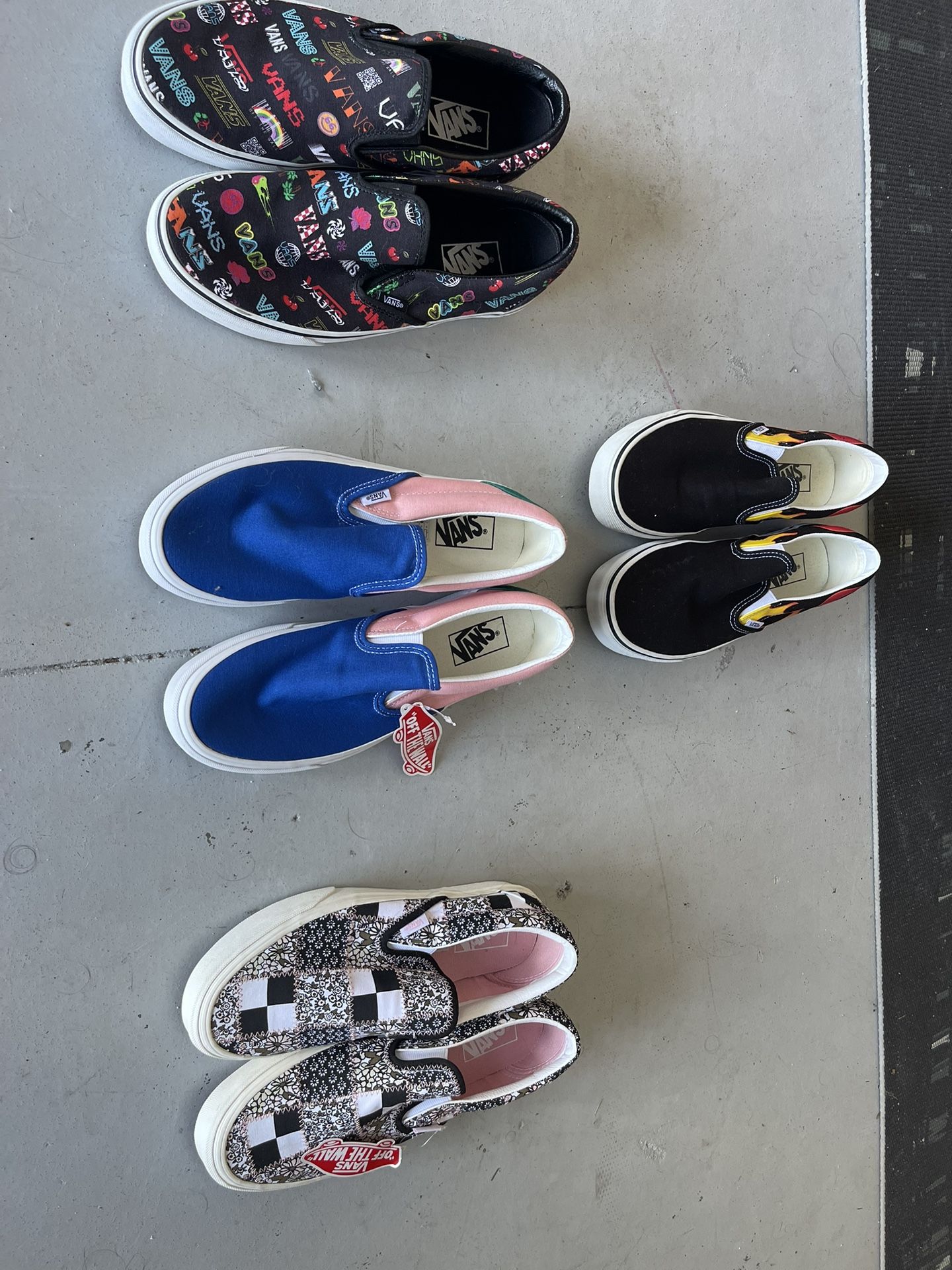 New Vans - 9 Mens / 10.5 Women ( 4 Pairs For $40)