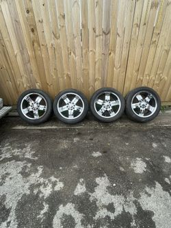 22inch Rims And Tires No Dents Good Meat