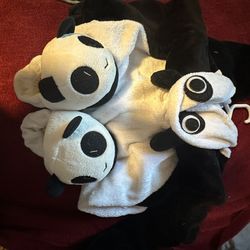 Halloween Costume Panda Onesie 