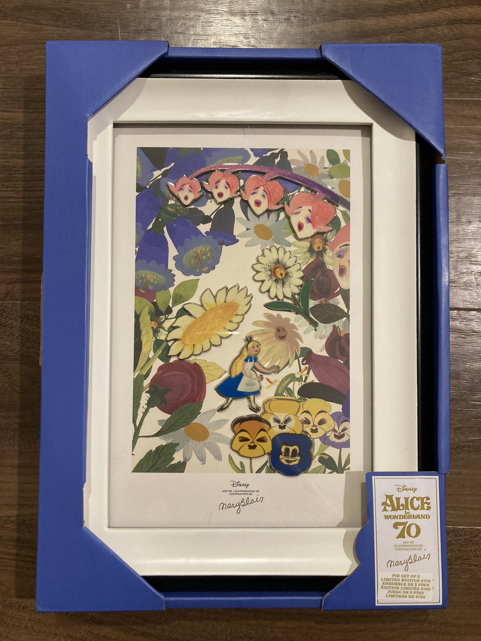 Disney Alice in Wonderland Framed Pin Mary Blair Wall Art Limited Edition No longer Sold