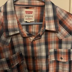 Levi’s Snap Button Shirt Excellent Conditionlike New Large 