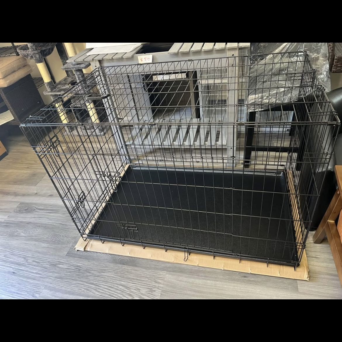 Dog Crate 48x30x33 Inch H , black