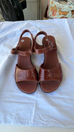 Mexican brown leather sandals