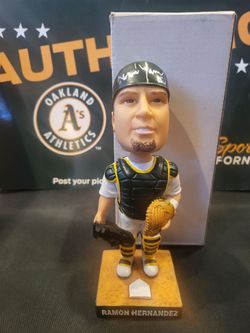 Ramon Hernandez signed bobblehead