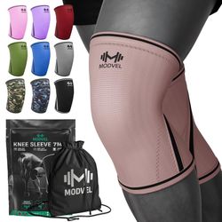 Modvel Strength 7mm Knee Sleeves (Pair) for Weightlifting & Powerlifting - New
