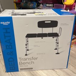 Transfer Bench With Back Shower Chair 