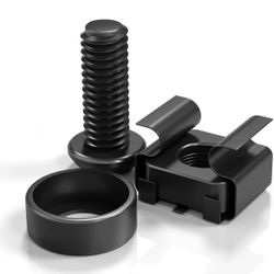 50 PACK M6 x 16mm Rack Mount Cage Nuts, Screws and Washers