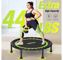 NEW ZCMHAXJ Foldable Trampoline 48" Rebounder Trampoline for  440lbs Capacity Indoor Fitness Workout Exercise Equipment